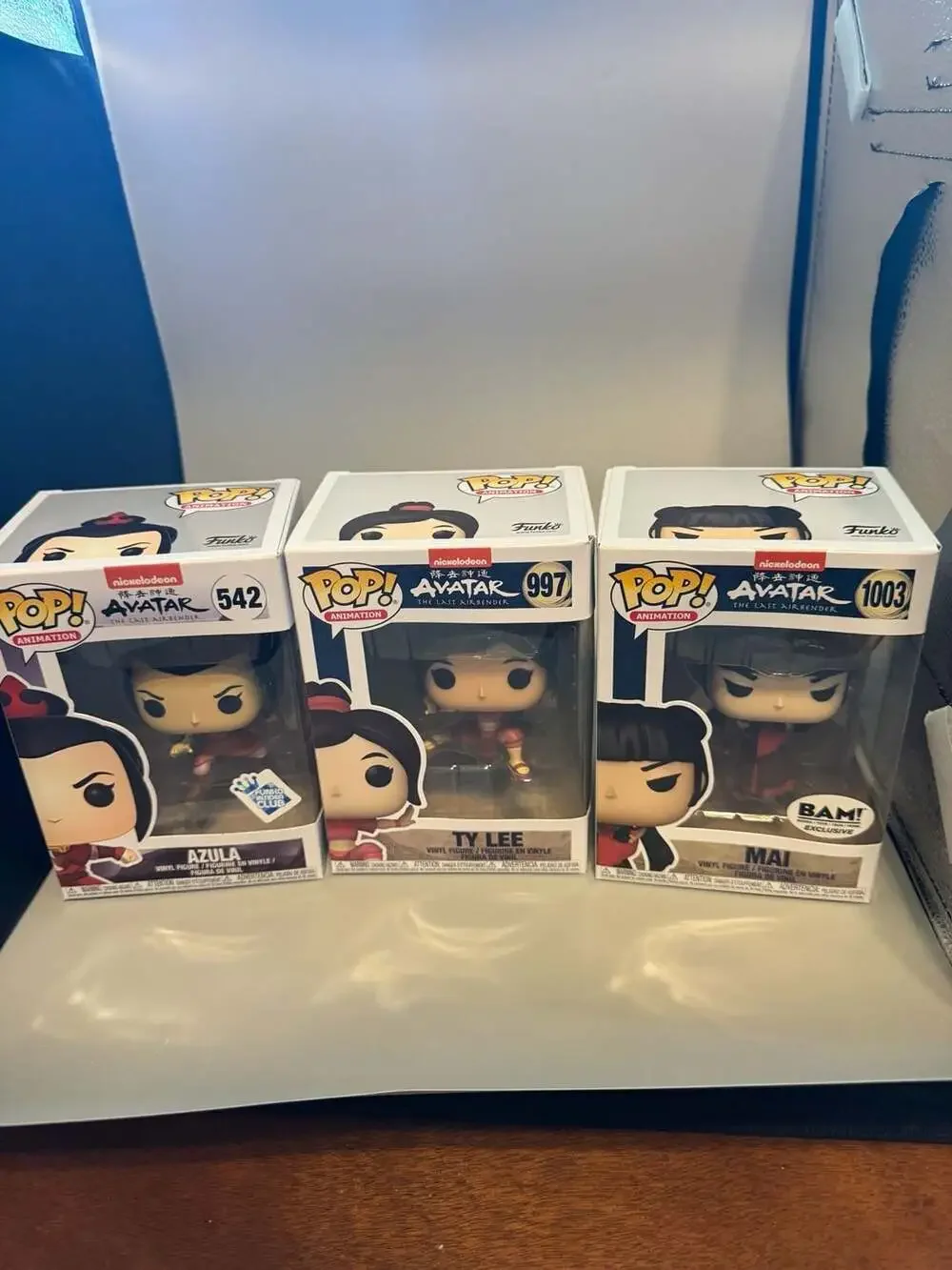 Funko Pop! Animation Avatar: The Last Airbender Azula #542, Ty Lee #997, and Mai